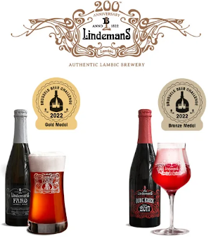 Medailles voor Lindemans bieren op Brussels Beer Challenge 2022